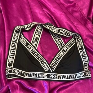 PrettyLittleThing Black Bralette size M